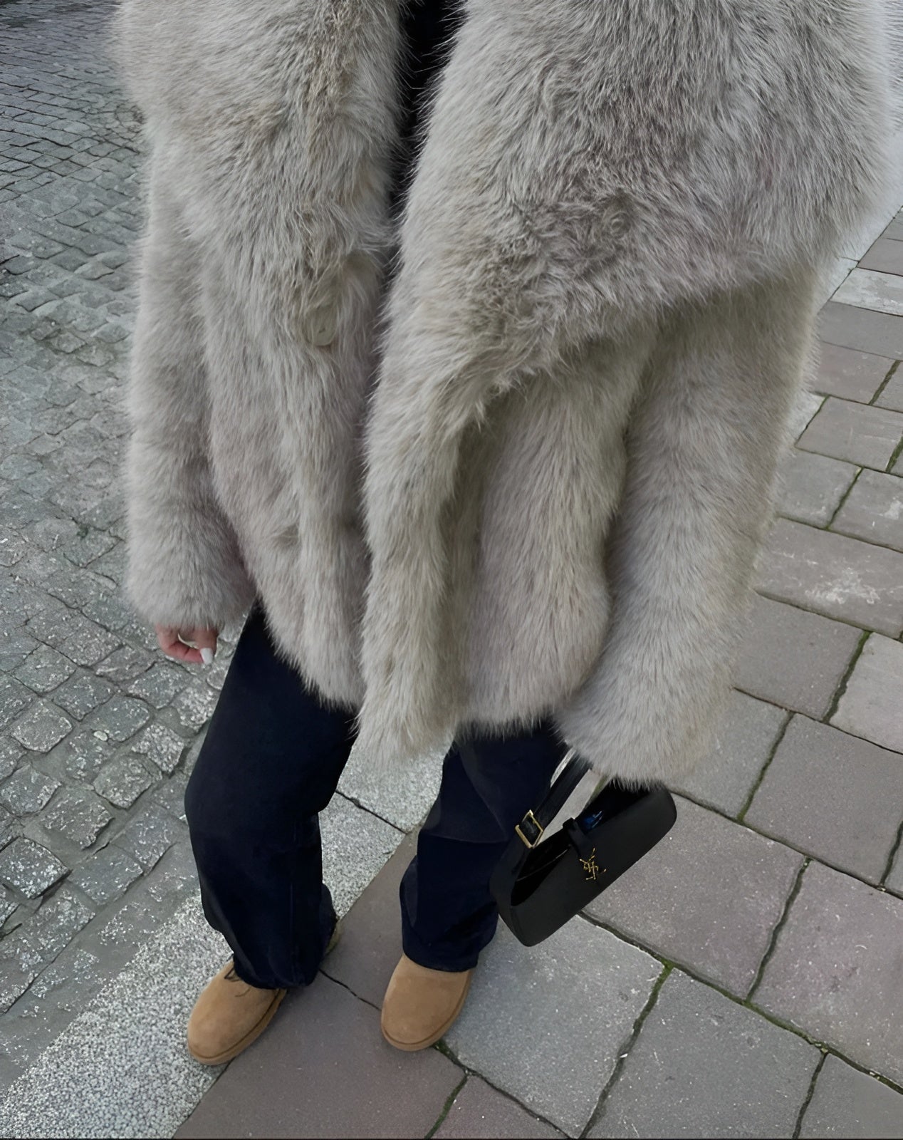 Julien Cappotto Faux-Fur Donna – Giacca Inverno Morbida & Chaude con Linea Casual Elegante