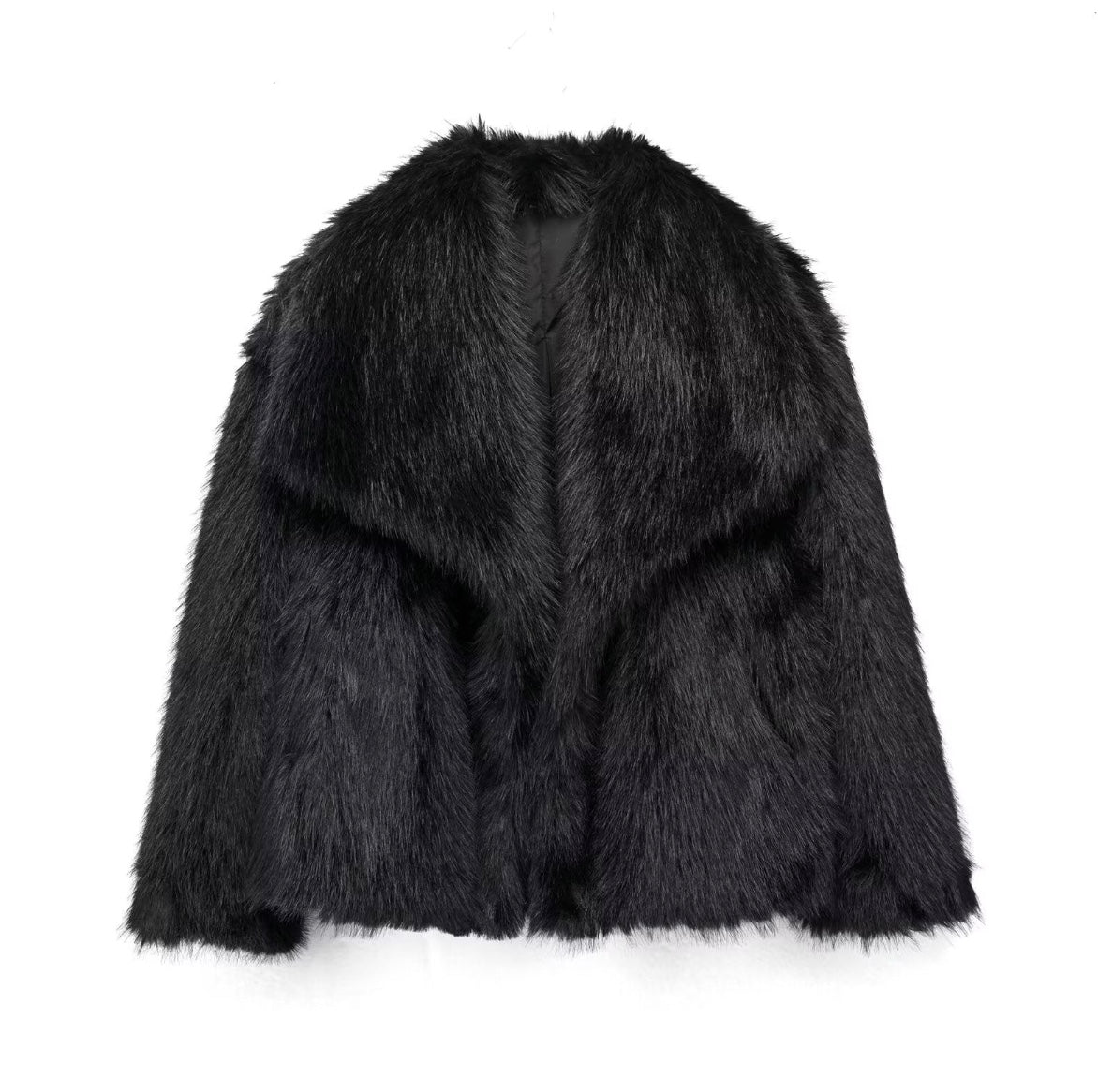 Julien Cappotto Faux-Fur Donna – Giacca Inverno Morbida & Chaude con Linea Casual Elegante