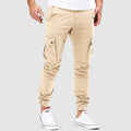 Ken Pantalone Cargo per Uomo – Linea slim Leggera in mélange di Cotone con multiples Tasche