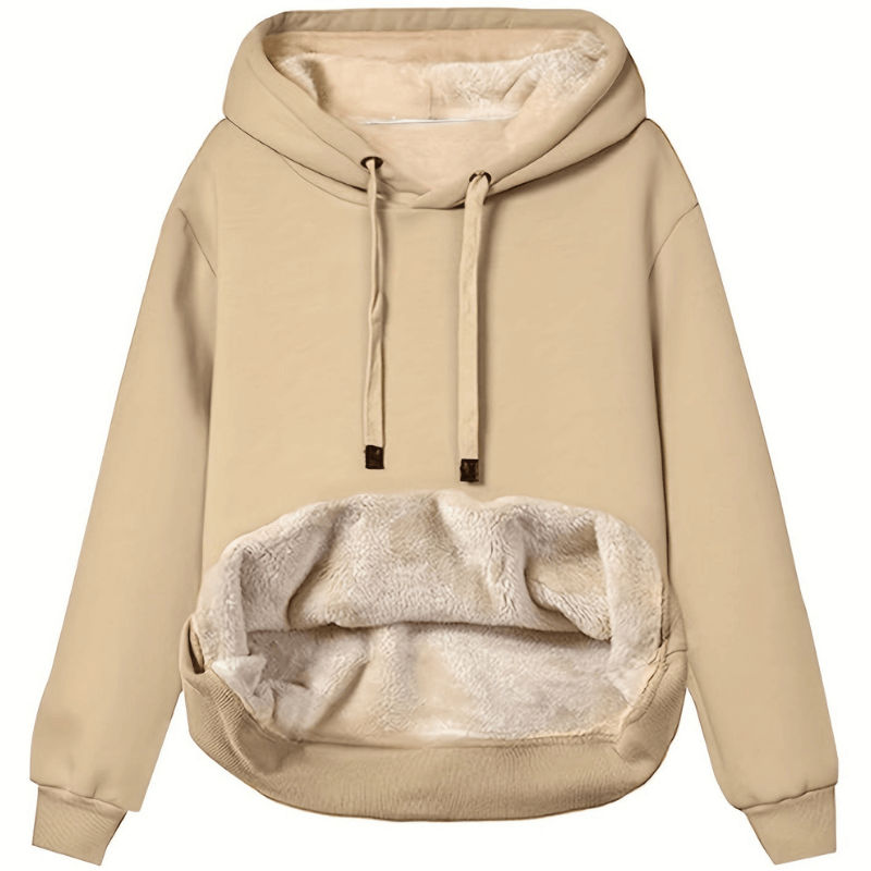 Kaylani Hoodie Donna – Felpa con Cappuccio d’Inverno Caldo in Polaire Morbida e Confortevole