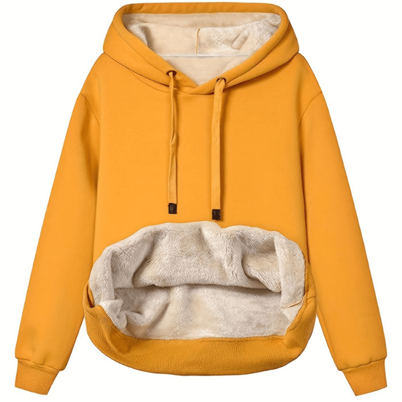 Kaylani Hoodie Donna – Felpa con Cappuccio d’Inverno Caldo in Polaire Morbida e Confortevole