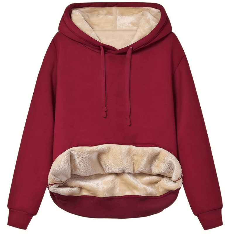 Kaylani Hoodie Donna – Felpa con Cappuccio d’Inverno Caldo in Polaire Morbida e Confortevole