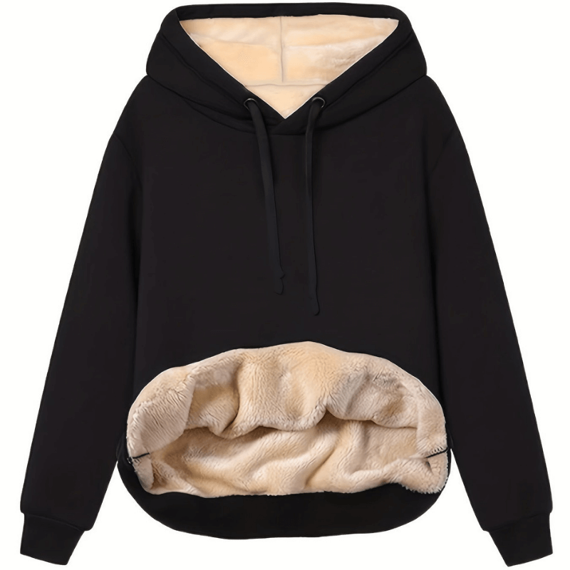 Kaylani Hoodie Donna – Felpa con Cappuccio d’Inverno Caldo in Polaire Morbida e Confortevole