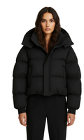 Milagros Giacca Courte d’Inverno Donna – Cappotto Matelassé con Col Volumineux e Linea Moderne