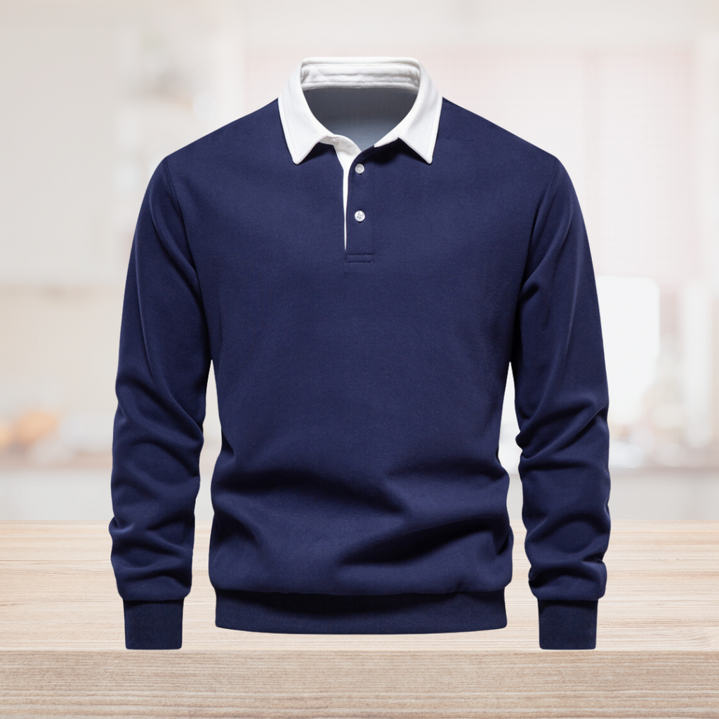Hugo Maglione Polo Uomo – Sweat a Maniche Lunghe Respirant con Col Classique & Style Intemporel