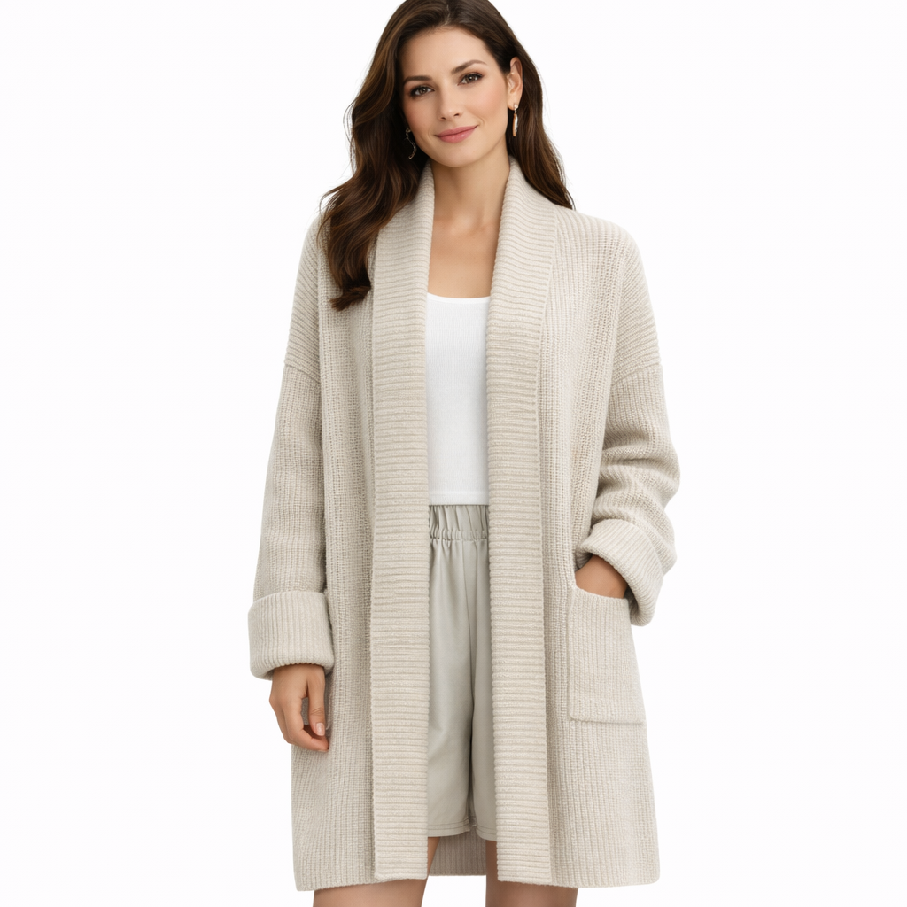 Harlene Cardigan Oversize Donna – Ouverture Frontale Moderne & Vestibilità Ampia Confortevole