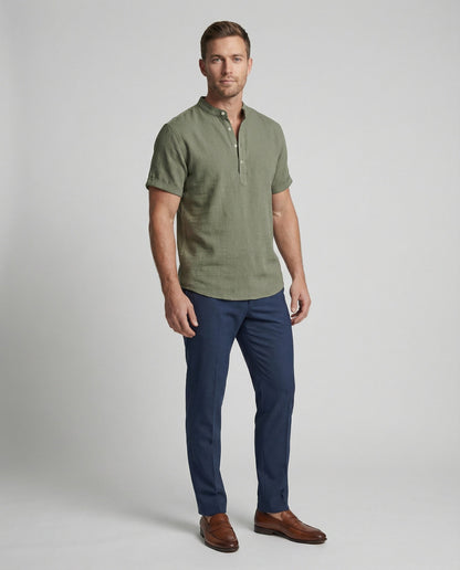 Polo Uomo indossato, vista completa