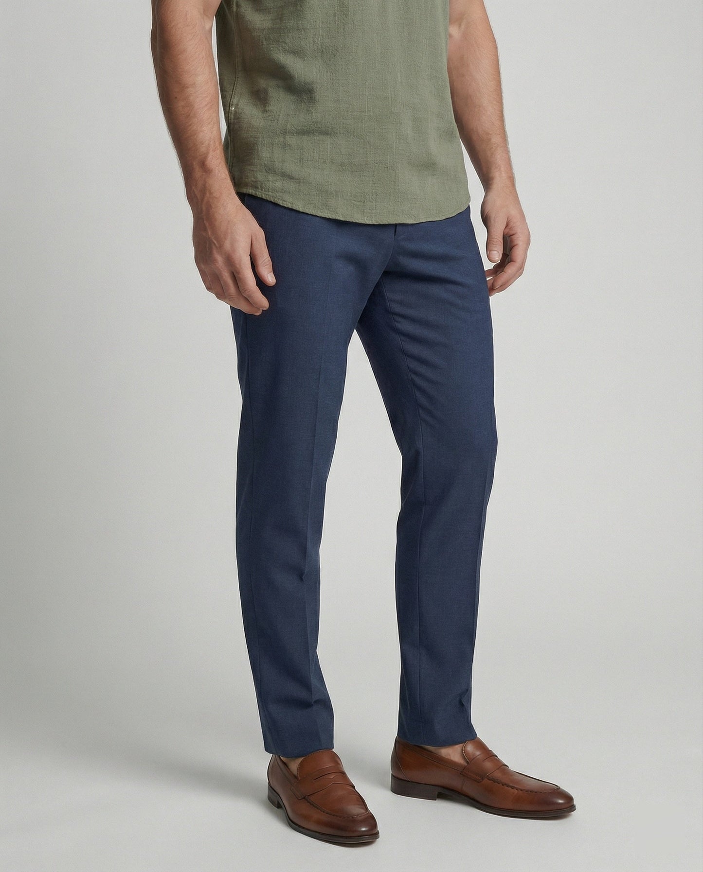 Polo Uomo in poliestere, scollo a V — vista 5