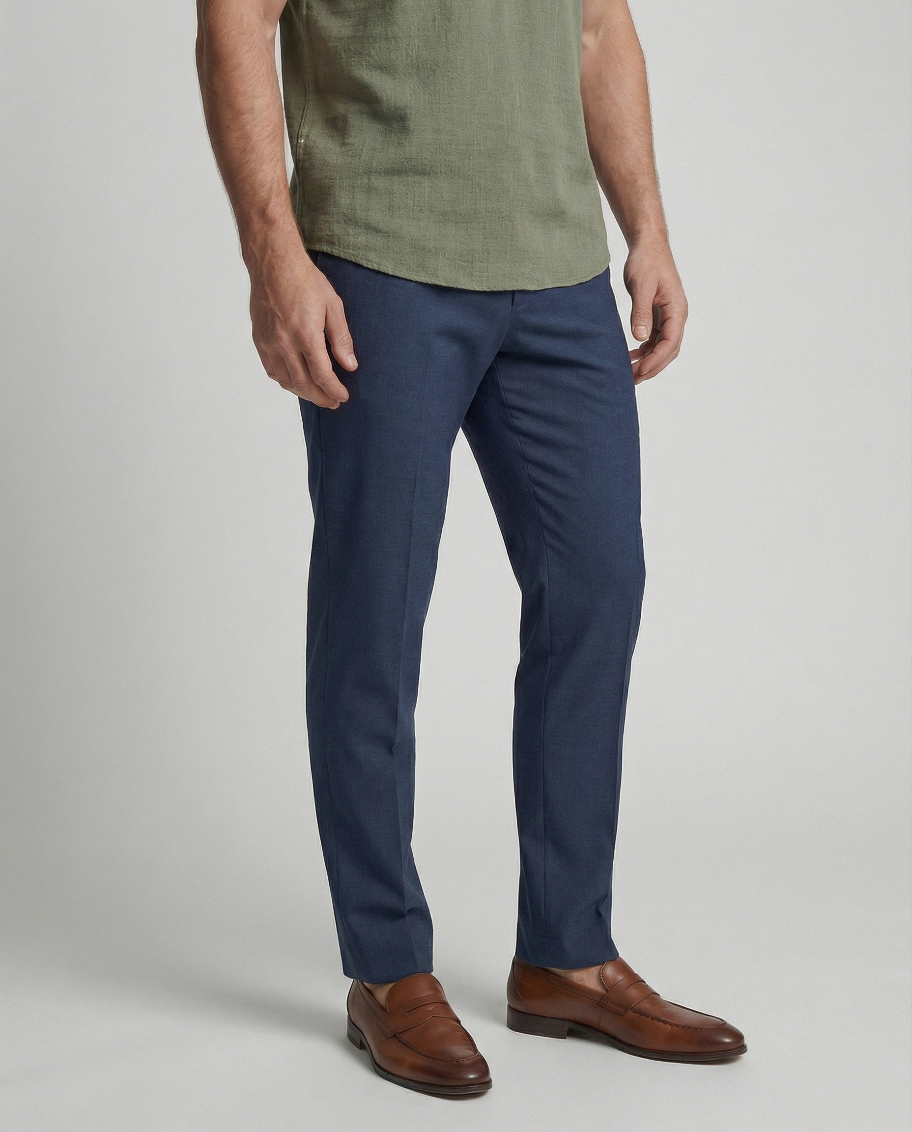 Polo Uomo in poliestere, scollo a V — vista 5