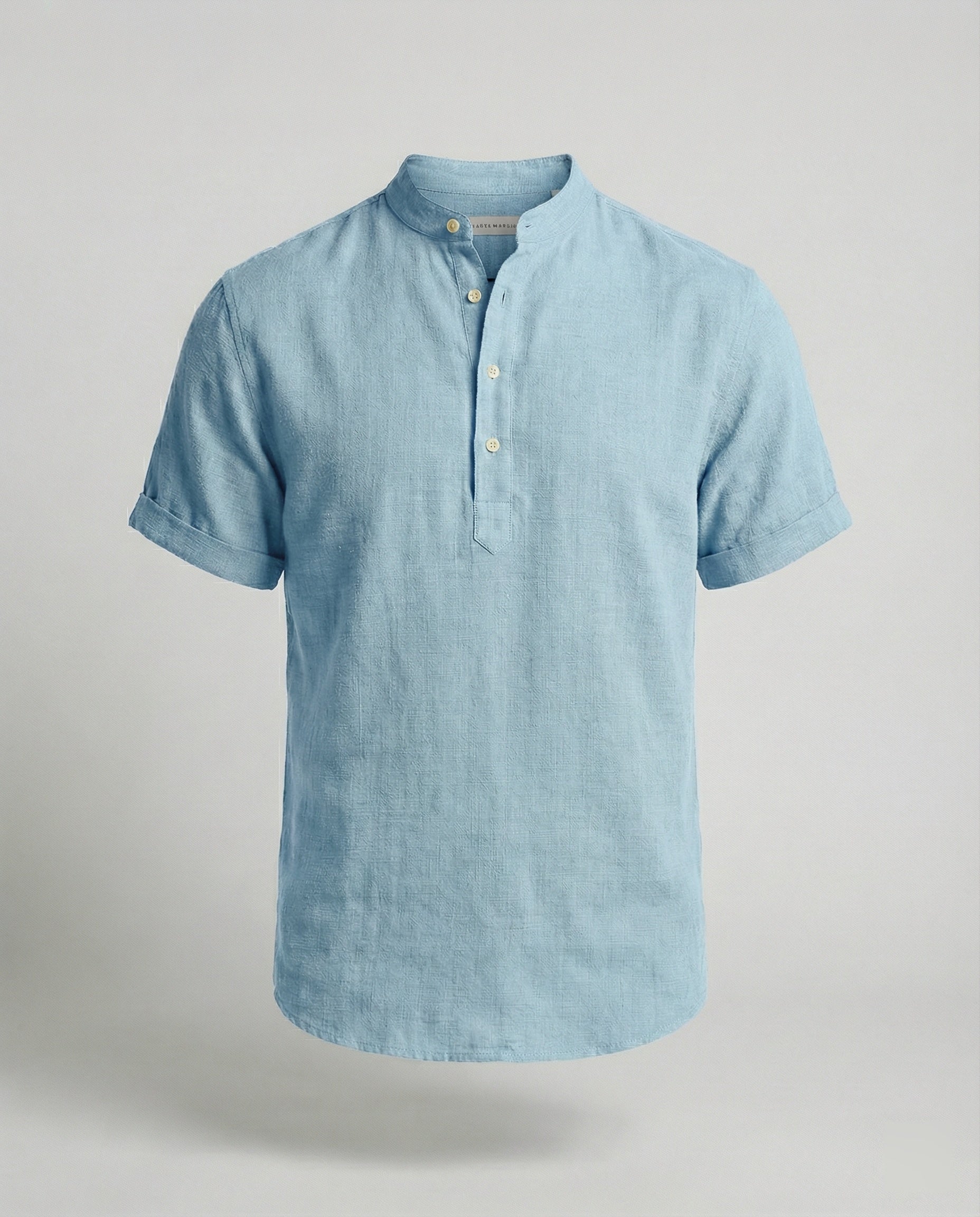 Polo Uomo in poliestere, scollo a V — vista 7