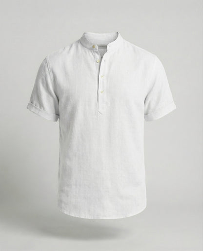 Polo Uomo in poliestere, scollo a V — vista 8