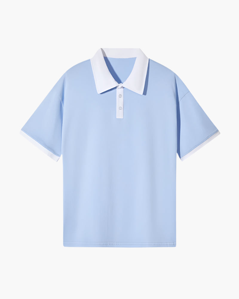 Polo Uomo in misto cotone, manica lunga — vista 5