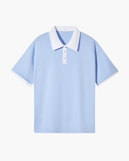 Polo Uomo in misto cotone, manica lunga — vista 5