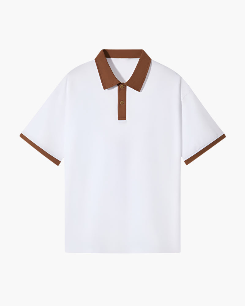 Polo Uomo in misto cotone, manica lunga — vista 6