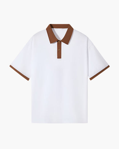 Polo Uomo in misto cotone, manica lunga — vista 6