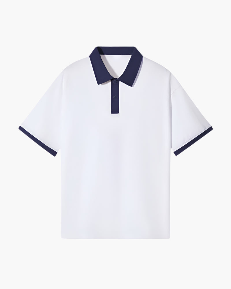 Polo Uomo in misto cotone, manica lunga — vista 7