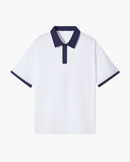 Polo Uomo in misto cotone, manica lunga — vista 7