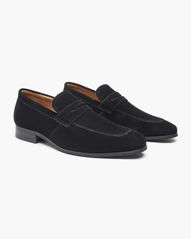 Mocassini Uomo slip-on in pelle scamosciata, comfort