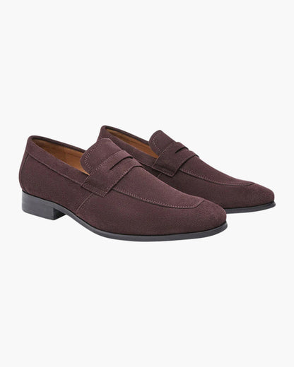 Mocassini Uomo slip-on in pelle scamosciata, comfort — vista 4