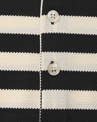 Polo Uomo in tessuto caldo, a righe — vista 6