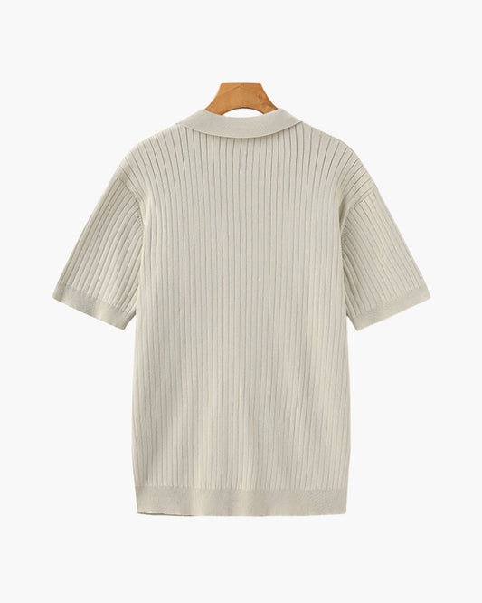 Dettaglio manica corta — polo uomo