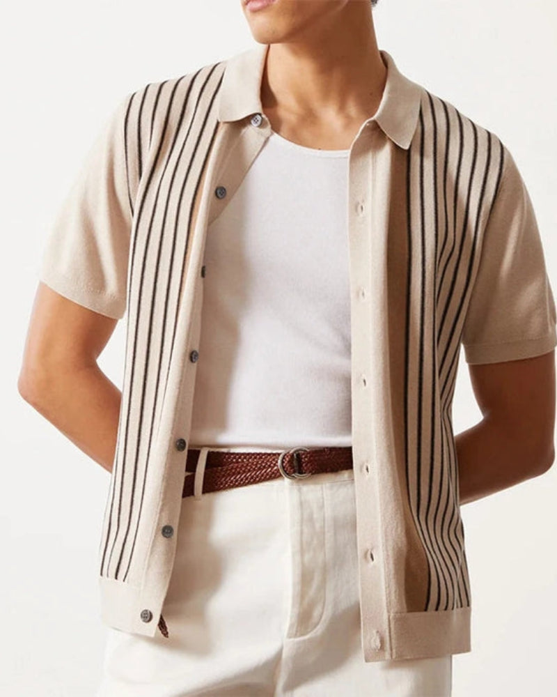 Dettaglio a righe — polo uomo