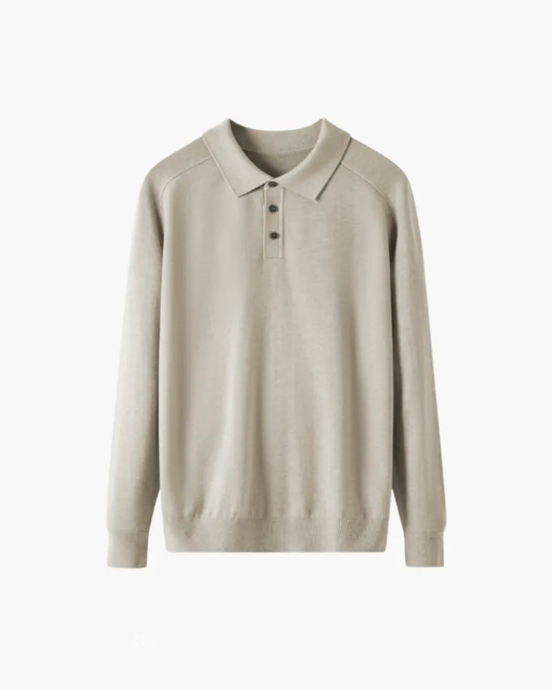 Polo Uomo in lana, manica lunga