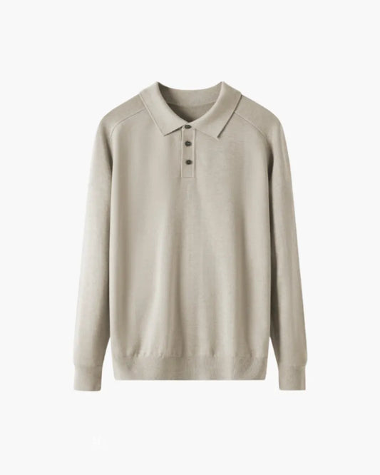 Polo Uomo in lana, manica lunga