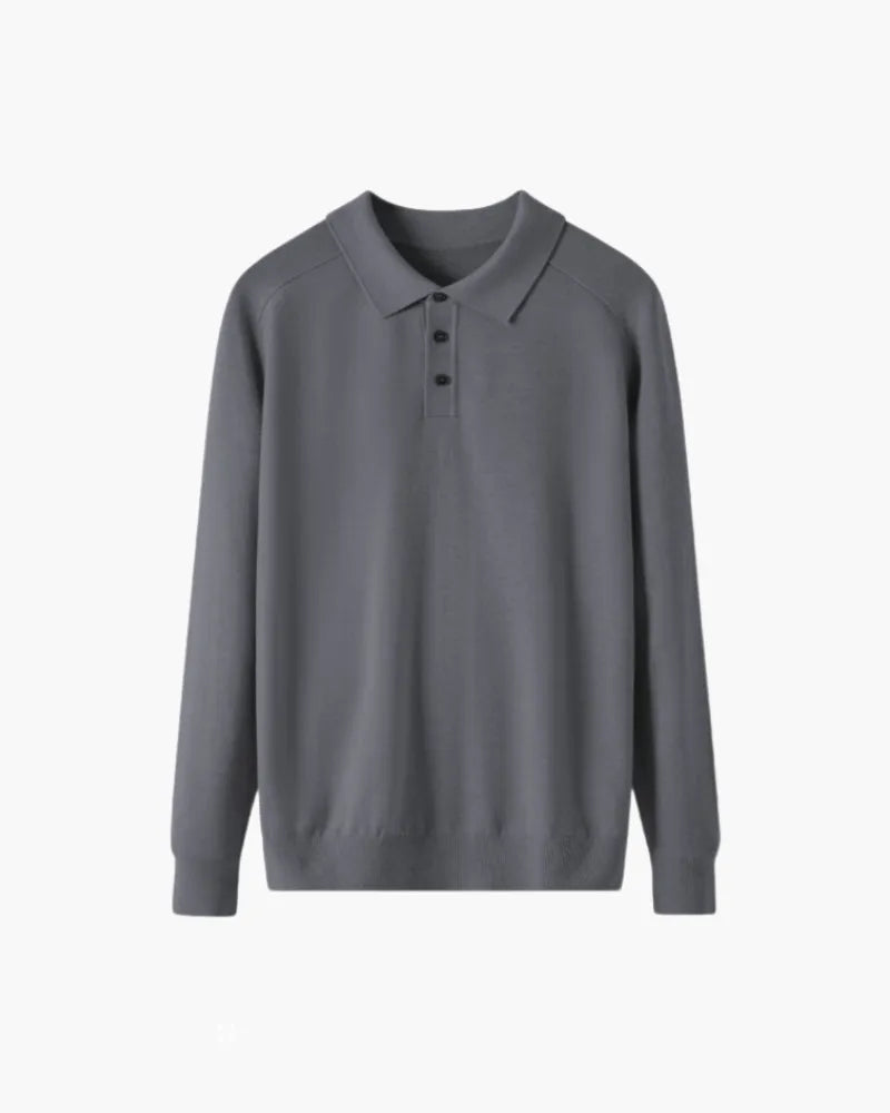 Polo Uomo in lana, manica lunga — vista 4