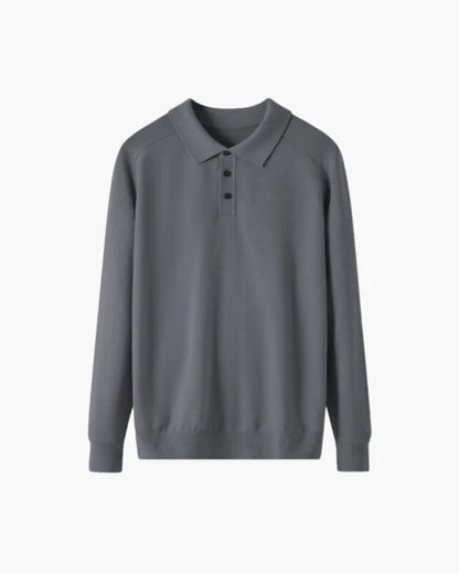 Polo Uomo in lana, manica lunga — vista 4