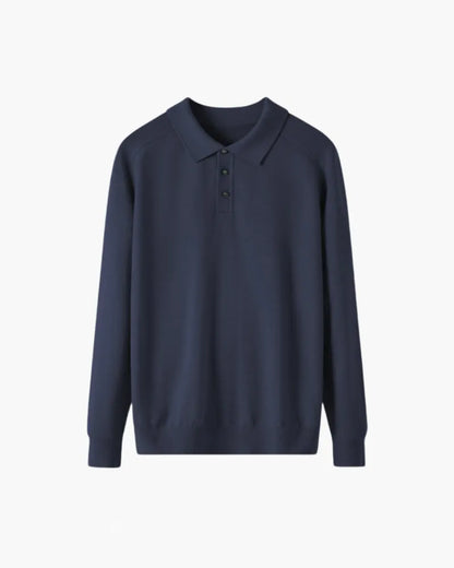 Polo Uomo in lana, manica lunga — vista 5