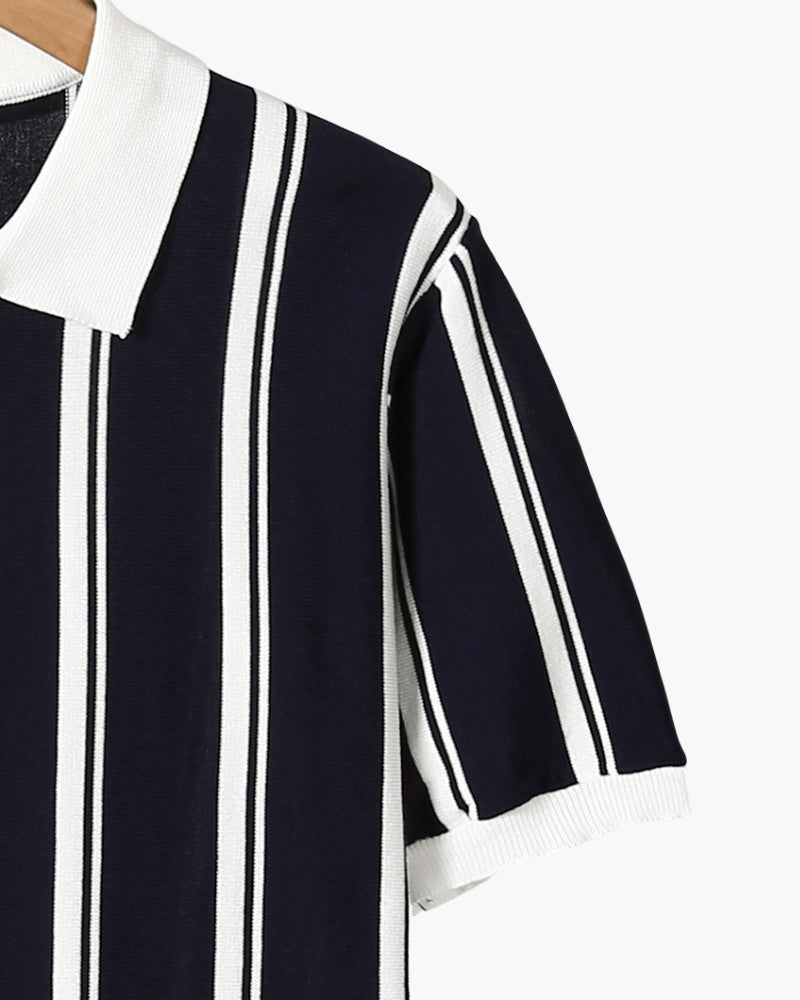 Polo Uomo in maglia, a righe — vista 4