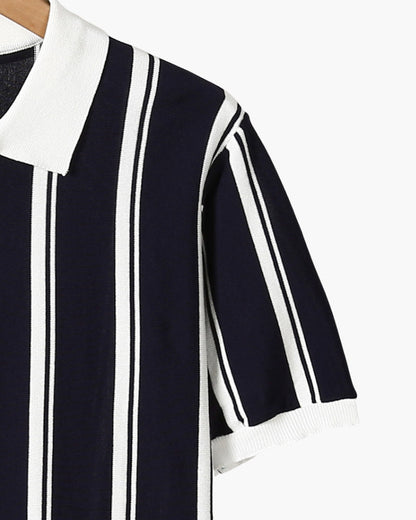 Polo Uomo in maglia, a righe — vista 4