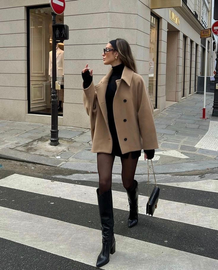 Lainey Cappotto Donna – Cappotto Oversize in Lana Elegante & Confortevole per Inverno
