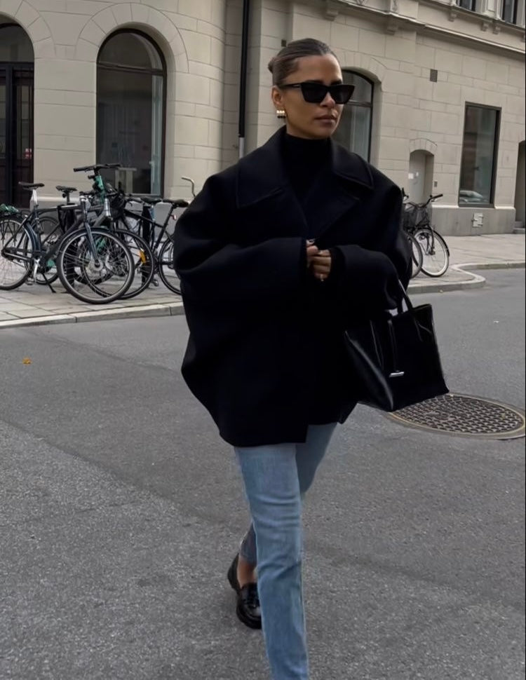 Lainey Cappotto Donna – Cappotto Oversize in Lana Elegante & Confortevole per Inverno