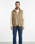 Louis Cardigan Uomo Multi-Tasche – Cardigan Outdoor Senza Maniche Résistant Style Utilitaire