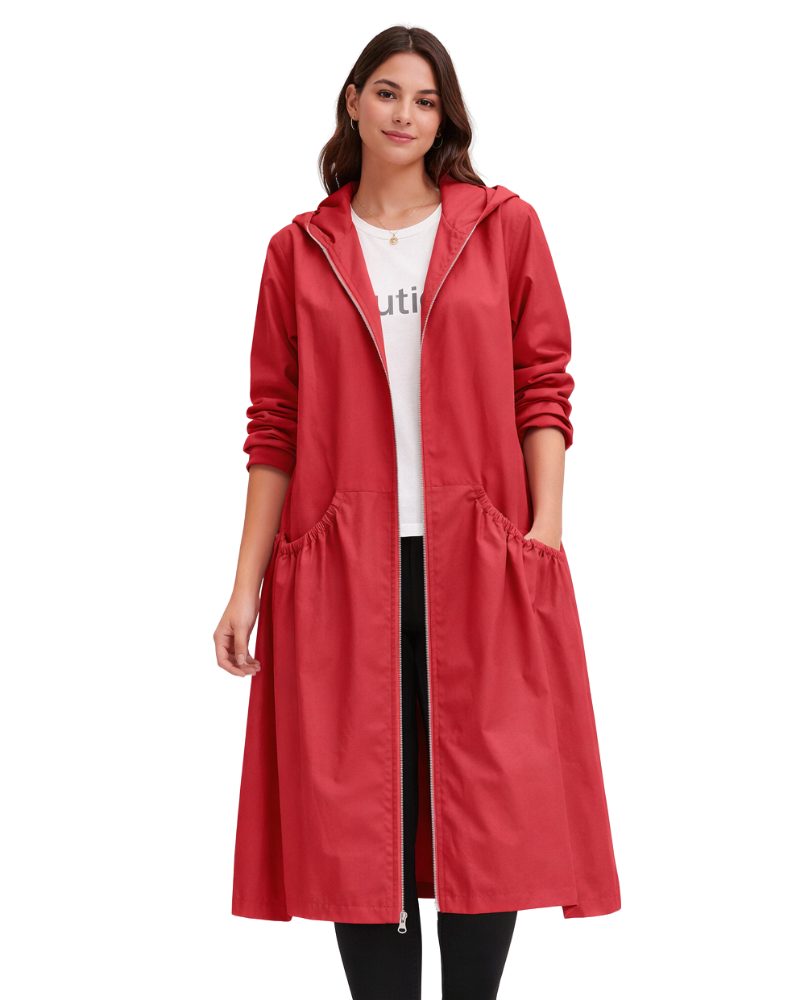 Mariah Cappotto di Pluie Long Donna – Imperméable Elegante Linea Moderne & Respirant