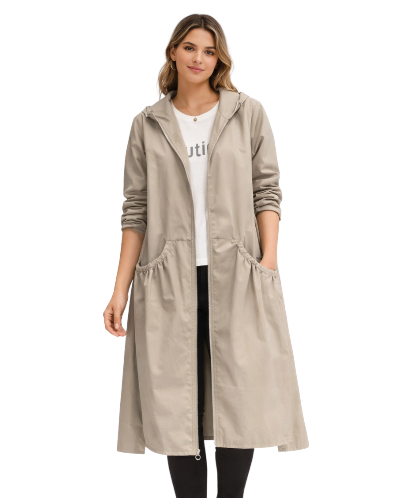 Mariah Cappotto di Pluie Long Donna – Imperméable Elegante Linea Moderne & Respirant