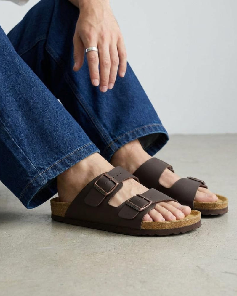 Knoah Sandali Uomo – Slides Comfort con Semelle Liège & Double Boucle Réglable