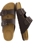 Knoah Sandali Uomo – Slides Comfort con Semelle Liège & Double Boucle Réglable