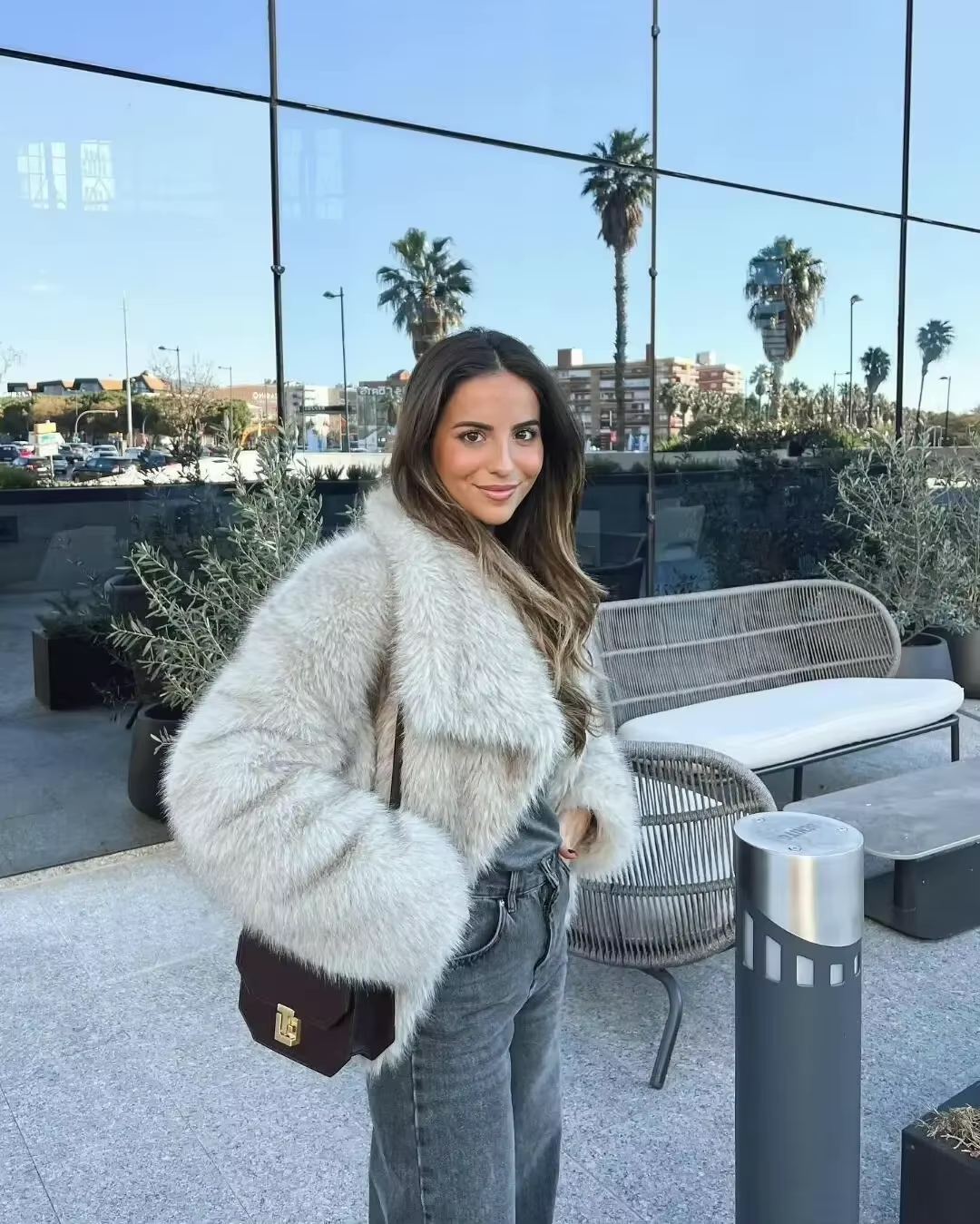 Liliana Cappotto Luxe Donna – Faux Fur Coat Ultra-Morbido al Style Elegante per l’Inverno