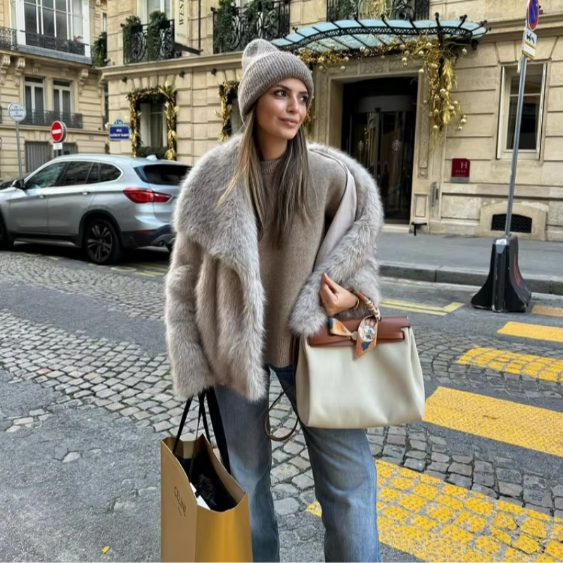 Liliana Cappotto Luxe Donna – Faux Fur Coat Ultra-Morbido al Style Elegante per l’Inverno