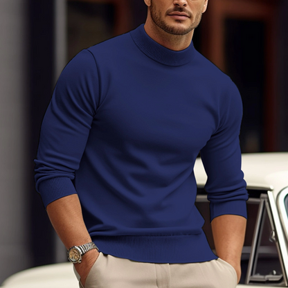 Maglione Dolcevita Uomo in maglia premium, modello Leonardo — vista 7