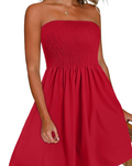 Liza Abito Donna – Abito Bandeau Senza Maniche, Linea a Trapezio Fluida & Style Plage Estate