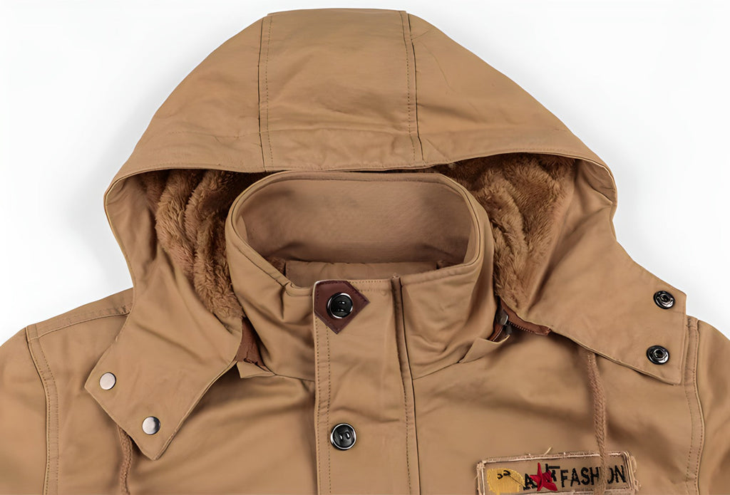 Logan Giacca Militaire Uomo – Cappotto Imperméable con Doublure Polaire & Taille Regolabile