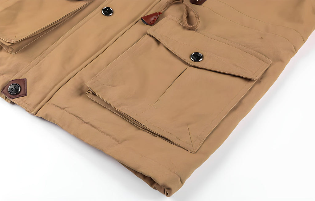 Logan Giacca Militaire Uomo – Cappotto Imperméable con Doublure Polaire & Taille Regolabile