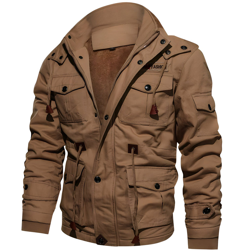 Logan Giacca Militaire Uomo – Cappotto Imperméable con Doublure Polaire & Taille Regolabile
