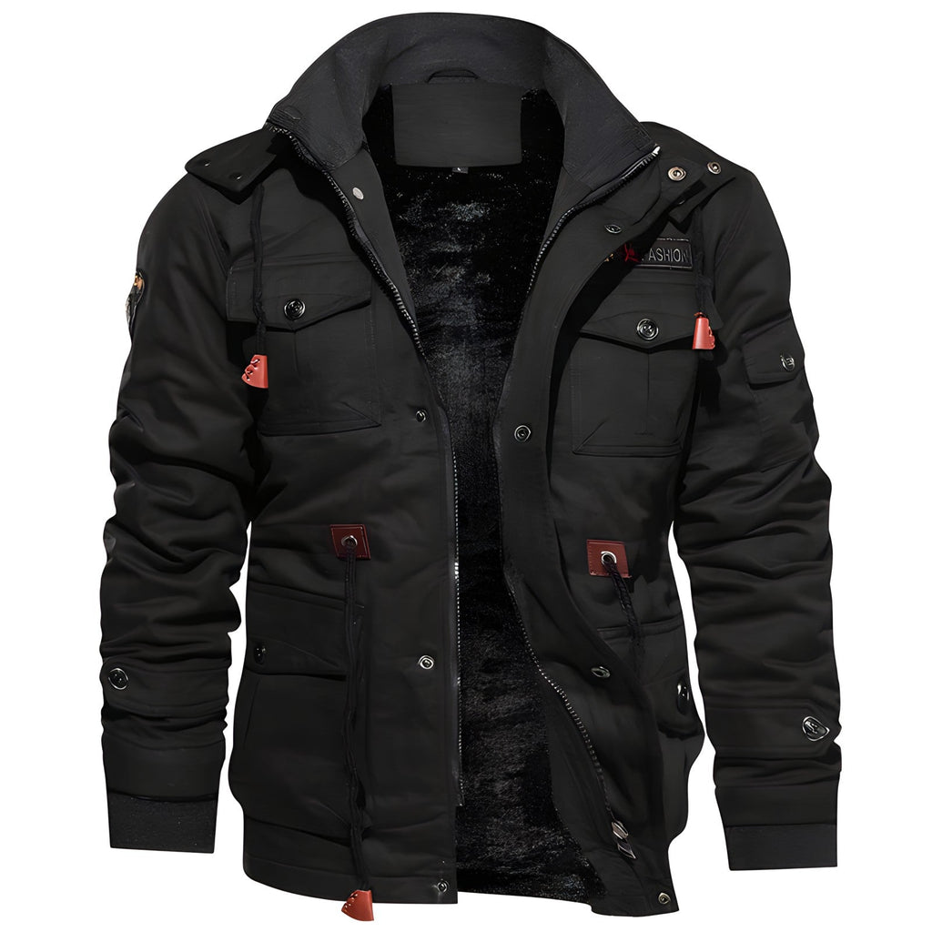 Logan Giacca Militaire Uomo – Cappotto Imperméable con Doublure Polaire & Taille Regolabile