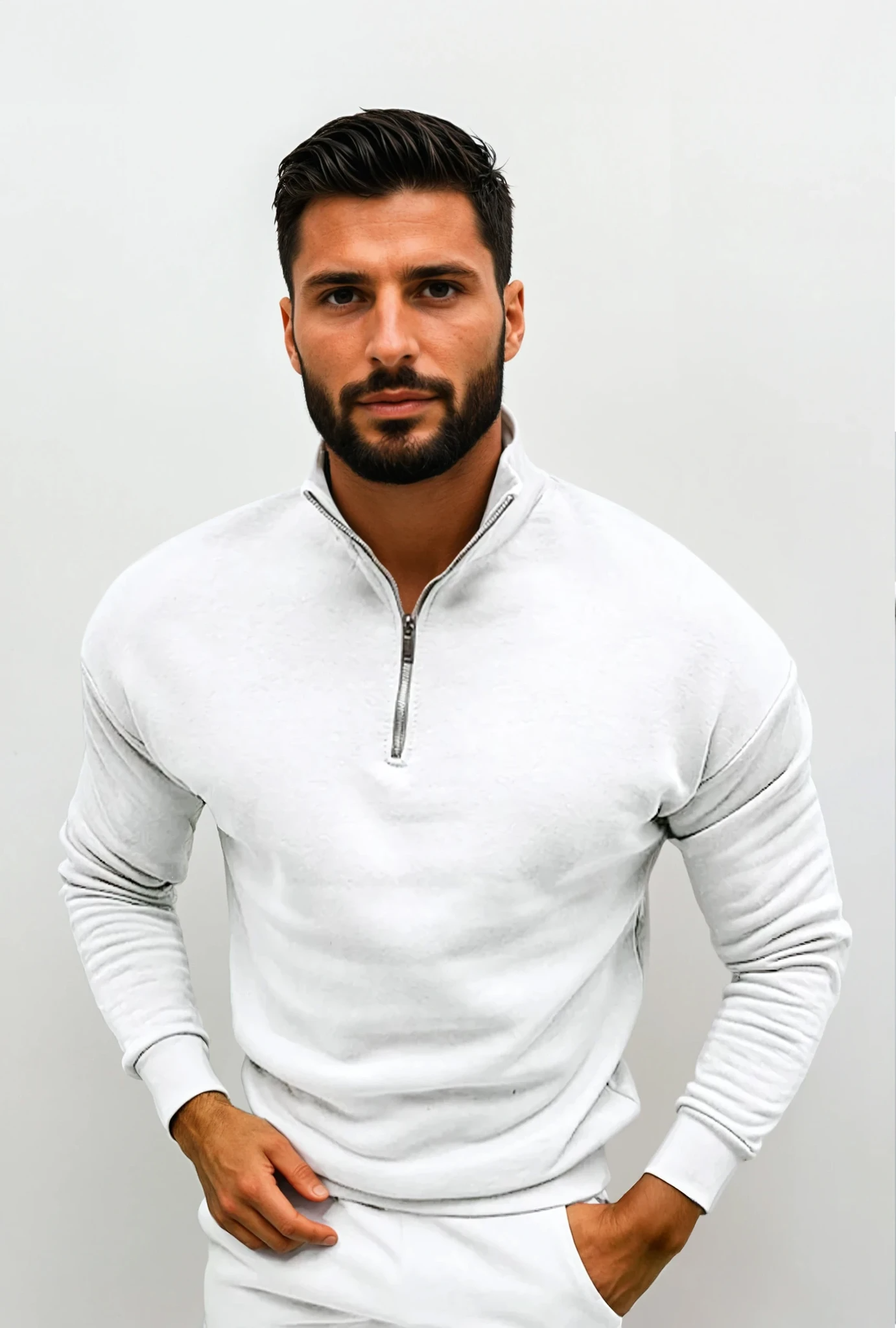 Maglione Uomo indossato, vista completa