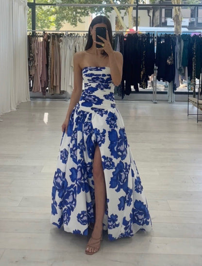 Abito Lungo Donna in tessuto caldo, bustier — vista 4